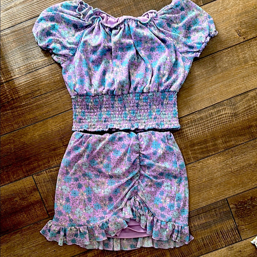 Beautees Purple and Blue Kids Matching Set